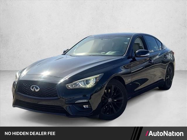 Used 2018 INFINITI Q50 Luxe w/ Essential Package (3.0T Luxe) RWD image 1
