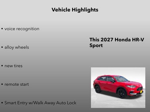 New 2027 Honda HR-V Sport image 15