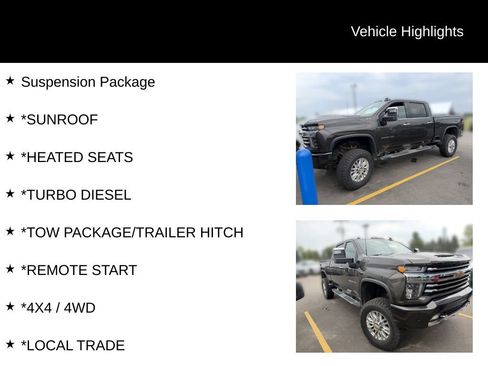Used 2020 Chevrolet Silverado 3500 High Country w/ Z71 Off-Road Package AWD/4WD image 16