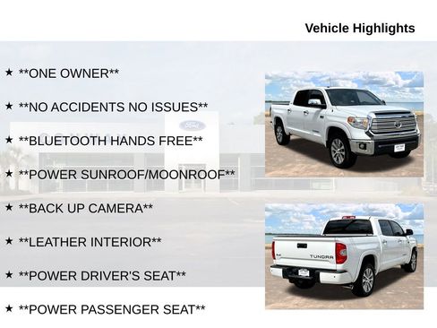 Used 2017 Toyota Tundra Limited w/ Limited Premium Package AWD/4WD image 6