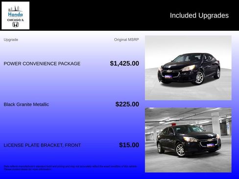 Used 2015 Chevrolet Malibu LT w/ Power Convenience Package image 10