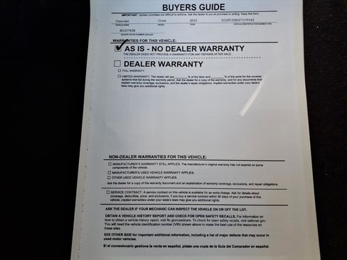 Used 2015 Chevrolet Cruze LT image 37