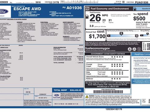 Used 2023 Ford Escape ST-Line Select w/ Tech Pack #2 image 36