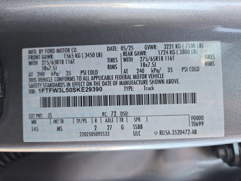Used 2025 Ford F150 XLT w/ Equipment Group 301A Standard AWD/4WD image 27