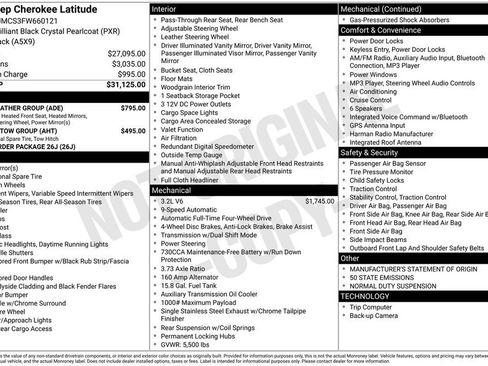 Used 2015 Jeep Cherokee Latitude w/ Cold Weather Group image 11