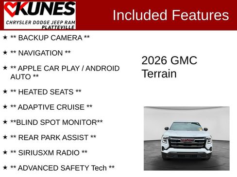 Used 2026 GMC Terrain Elevation AWD/4WD image 2