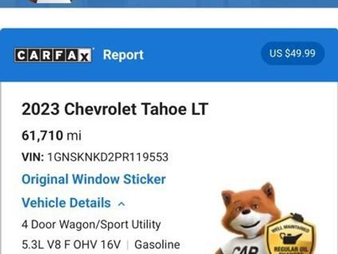 Used 2023 Chevrolet Tahoe LT AWD/4WD image 6
