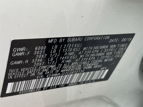 Used 2020 Subaru Ascent Limited w/ Popular Package #2A AWD/4WD image 34
