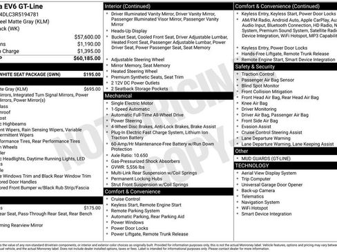 Certified 2024 Kia EV6 GT-Line w/ GT-Line White Seat Package AWD/4WD image 10