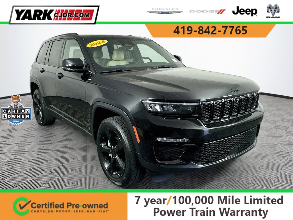Certified 2024 Jeep Grand Cherokee Limited w/ Luxury Tech Group II AWD/4WD 360° Tour