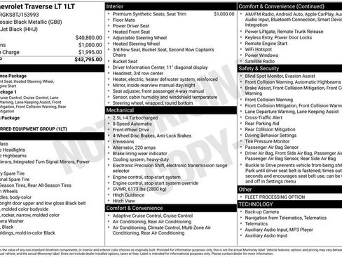 Used 2026 Chevrolet Traverse LT image 31
