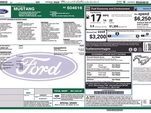 Used 2024 Ford Mustang Dark Horse RWD image 5
