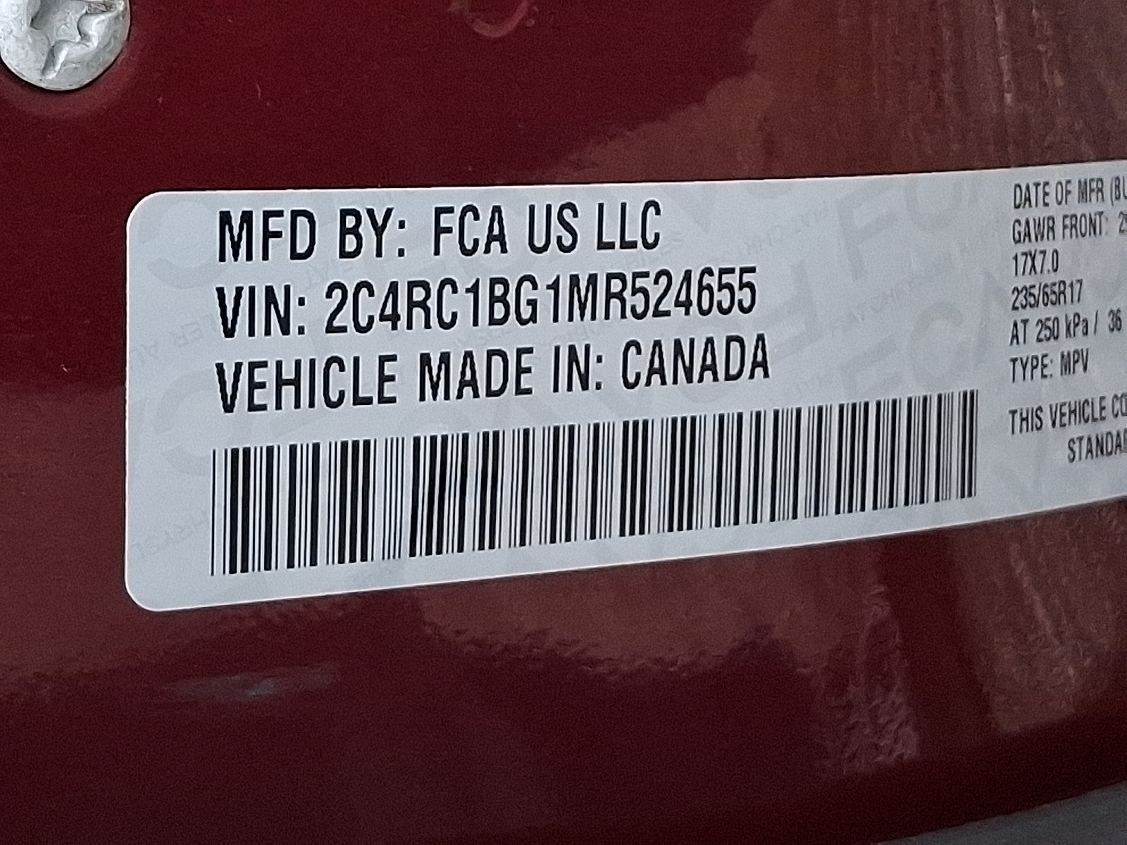 Certified 2021 Chrysler Pacifica Touring-L w/ Premium & Safety Sphere Group FWD image 26