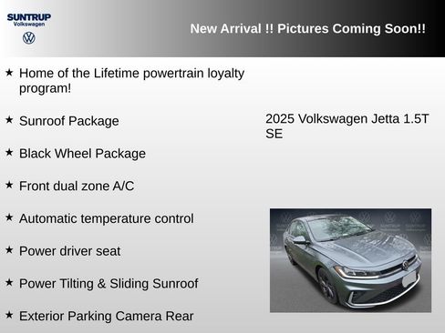 Used 2025 Volkswagen Jetta SE w/ Sunroof Package FWD image 6