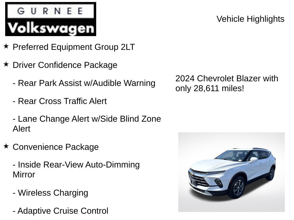 Used 2024 Chevrolet Blazer LT w/ Convenience Package FWD image 7