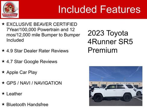 Used 2023 Toyota 4Runner SR5 Premium w/ Moonroof Package image 5