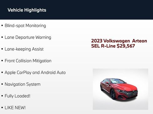 Used 2023 Volkswagen Arteon SEL AWD/4WD image 4