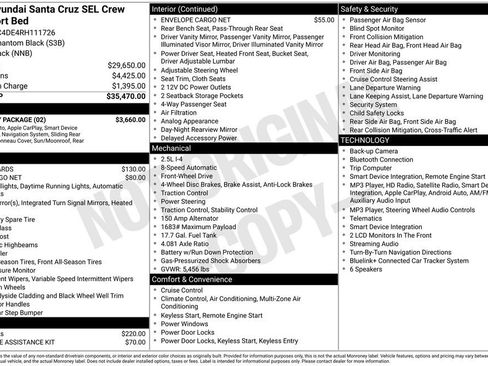 Certified 2024 Hyundai Santa Cruz SEL w/ Activity Package FWD image 3