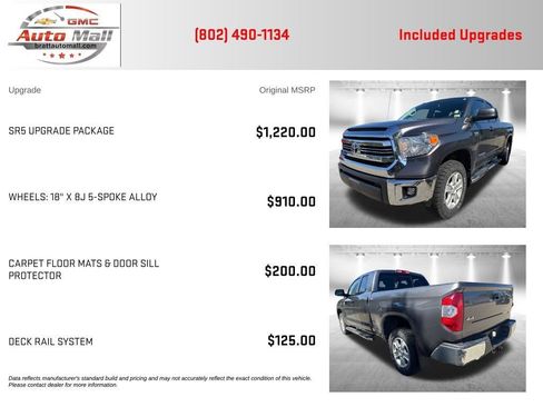 Used 2016 Toyota Tundra SR5 w/ SR5 Upgrade Package AWD/4WD image 4