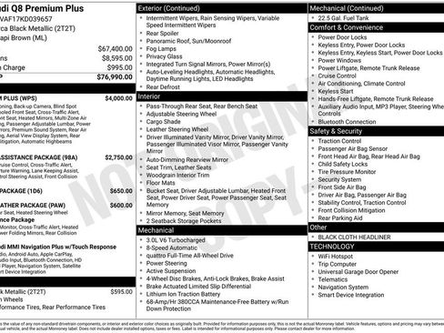 Used 2019 Audi Q8 Premium Plus w/ Premium Plus image 2