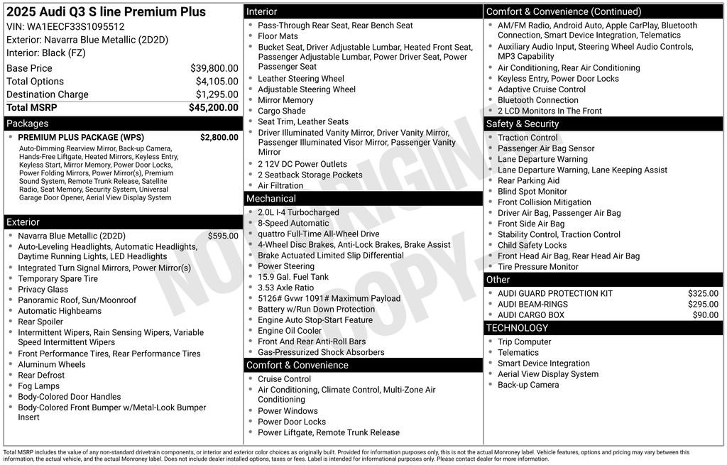 Certified 2025 Audi Q3 2.0T Premium Plus w/ Premium Plus Package AWD/4WD image 32