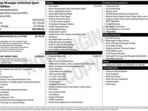 Used 2022 Jeep Wrangler Unlimited Sport AWD/4WD image 7