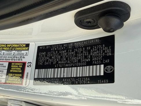 Used 2023 Toyota Camry SE w/ Protection Package (Q2) (TMS) FWD image 32