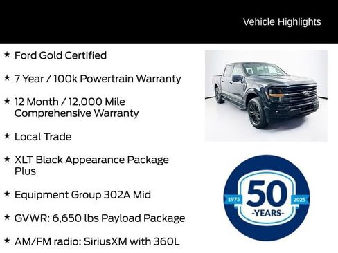 Certified 2024 Ford F150 XLT w/ Equipment Group 302A MID AWD/4WD image 6