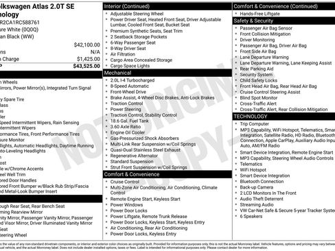 Used 2024 Volkswagen Atlas SE FWD image 40