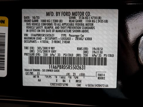 Used 2024 Ford Mustang Dark Horse w/ Dark Horse Handlin Package RWD image 34