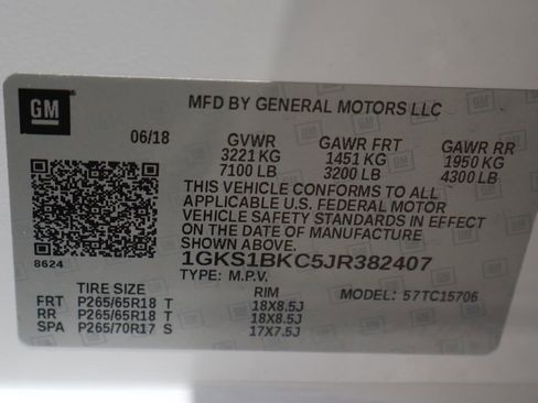 Used 2018 GMC Yukon SLT w/ Open Road Package RWD image 64