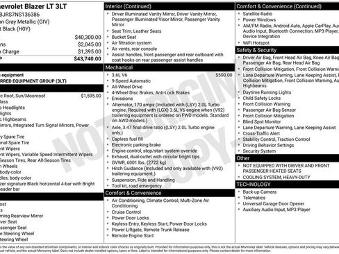 Used 2022 Chevrolet Blazer LT image 41