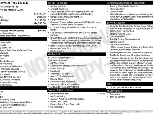 Used 2022 Chevrolet Trax LS w/ Tint and Cruise Package AWD/4WD image 7