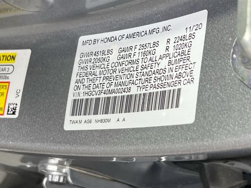 Used 2021 Honda Accord EX image 31
