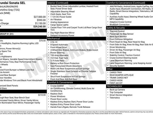 Certified 2024 Hyundai Sonata SEL FWD image 30