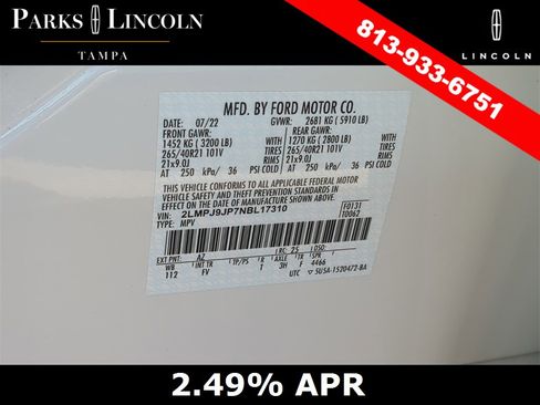 Certified 2022 Lincoln Nautilus Black Label w/ Class II Trailer Tow Package image 35