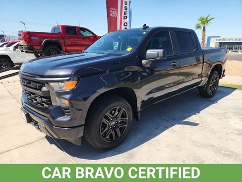 Certified 2023 Chevrolet Silverado 1500 Custom w/ LPO, Dark Essentials Package AWD/4WD image 8