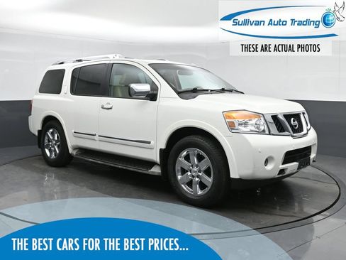 Used 2011 Nissan Armada Platinum w/ 2nd Row Captain Seat Pkg RWD image 1