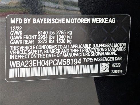 Used 2023 BMW 740i w/ Parking Assistance Package RWD image 27