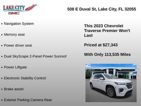 Used 2023 Chevrolet Traverse Premier FWD image 15