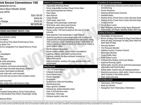 Used 2015 Buick Encore Convenience FWD image 2