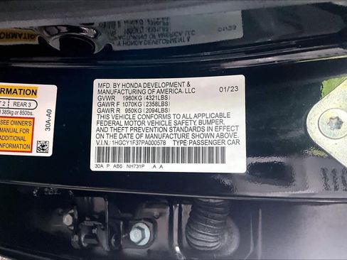 Used 2023 Honda Accord EX image 30