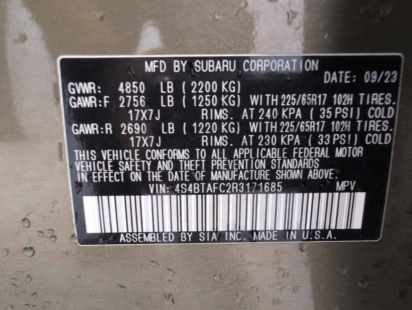 Used 2024 Subaru Outback Premium AWD/4WD image 29