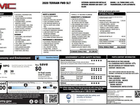 Used 2020 GMC Terrain SLT w/ Preferred Package image 38