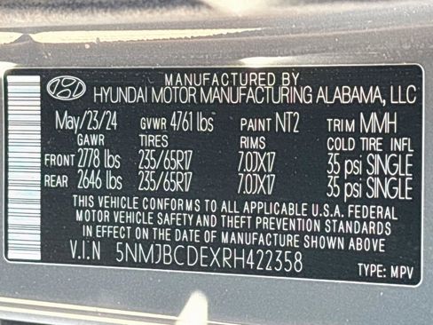 Certified 2024 Hyundai Tucson SEL AWD/4WD image 22