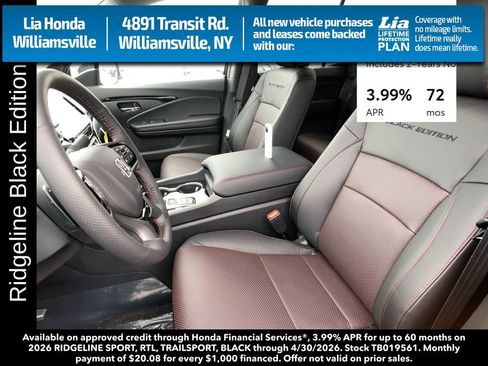 New 2026 Honda Ridgeline Black Edition image 14