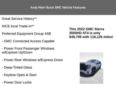 Used 2022 GMC Sierra 3500 AT4 w/ Gooseneck/5TH Wheel Package image 4