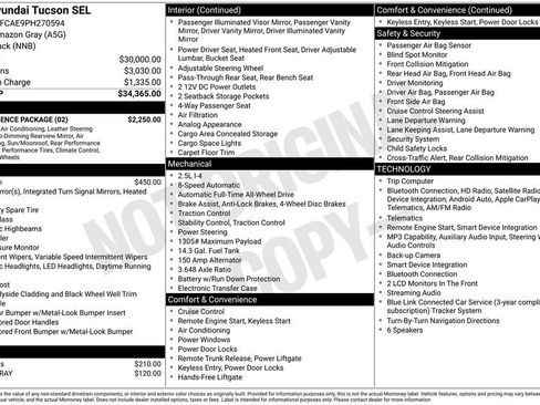 Used 2023 Hyundai Tucson SEL w/ Convenience Package AWD/4WD image 7