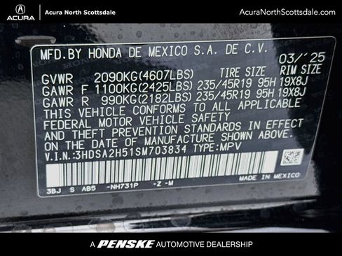 Certified 2025 Acura ADX A-Spec AWD/4WD image 34