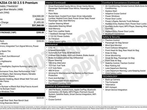 Used 2026 MAZDA CX-50 AWD 2.5 S w/ Weather Package image 28